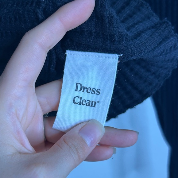 NWT MATE The Label 100% Organic Cotton Waffle Button Down Cardigan Black XS - Picture 12 of 14